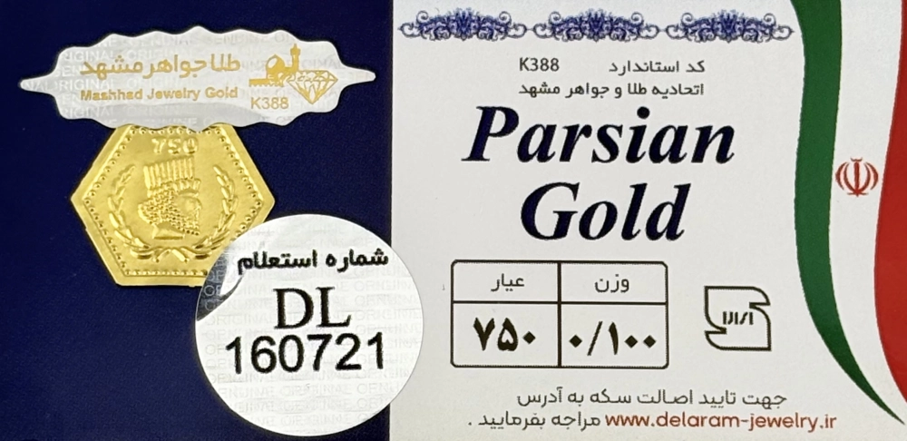 سکه پارسیان 100 سوتی